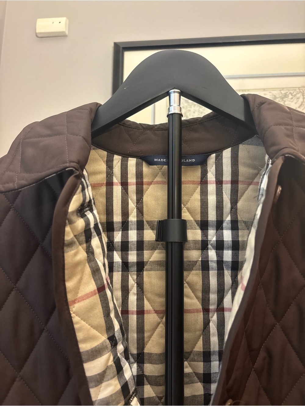 Burberry Made-in-England Brown Quilted Lightweight Jacket - Picture 6 of 10